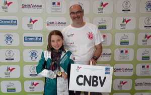 Six médailles au Championnat de France des Jeunes Handisport pour Manon du CNBV à Verdun 