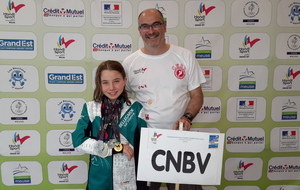 Six médailles au Championnat de France des Jeunes Handisport pour Manon du CNBV à Verdun