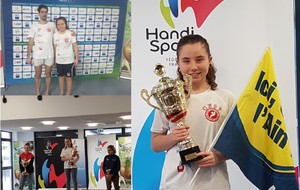 CNBV section Handisport : Manon Haab décroche le titre de Championne de France Mixte Bassin de 25m à Thionville