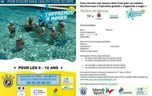 Opération "J'apprends à nager 2021"