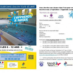 Opération CNBV "J'apprends à nager 2026" à ValséO